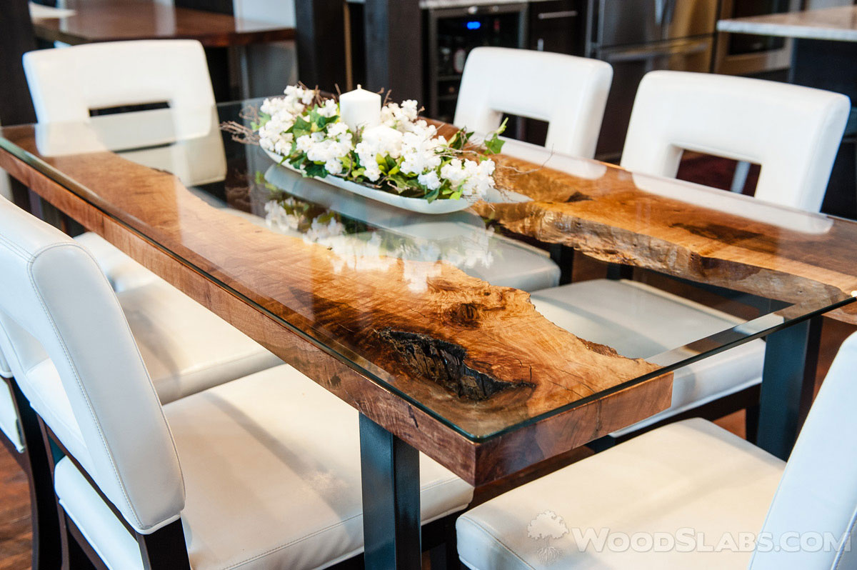 live slab kitchen table